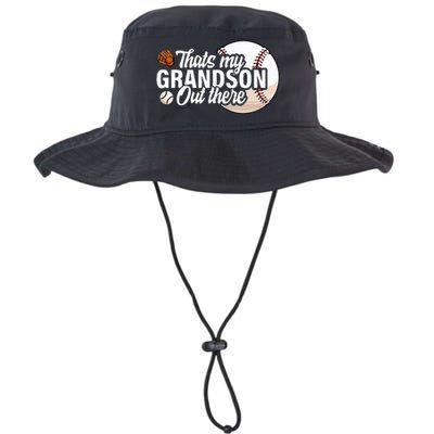 ThatS My Grandson Out There Baseball Grandpa Grandma Legacy Cool Fit Booney Bucket Hat