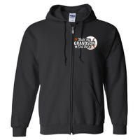 ThatS My Grandson Out There Baseball Grandpa Grandma Full Zip Hoodie