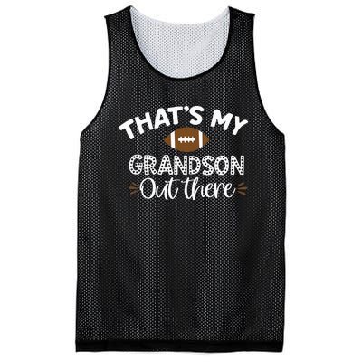 Thats My Grandson Out There Funny Football Grandma Mesh Reversible Basketball Jersey Tank