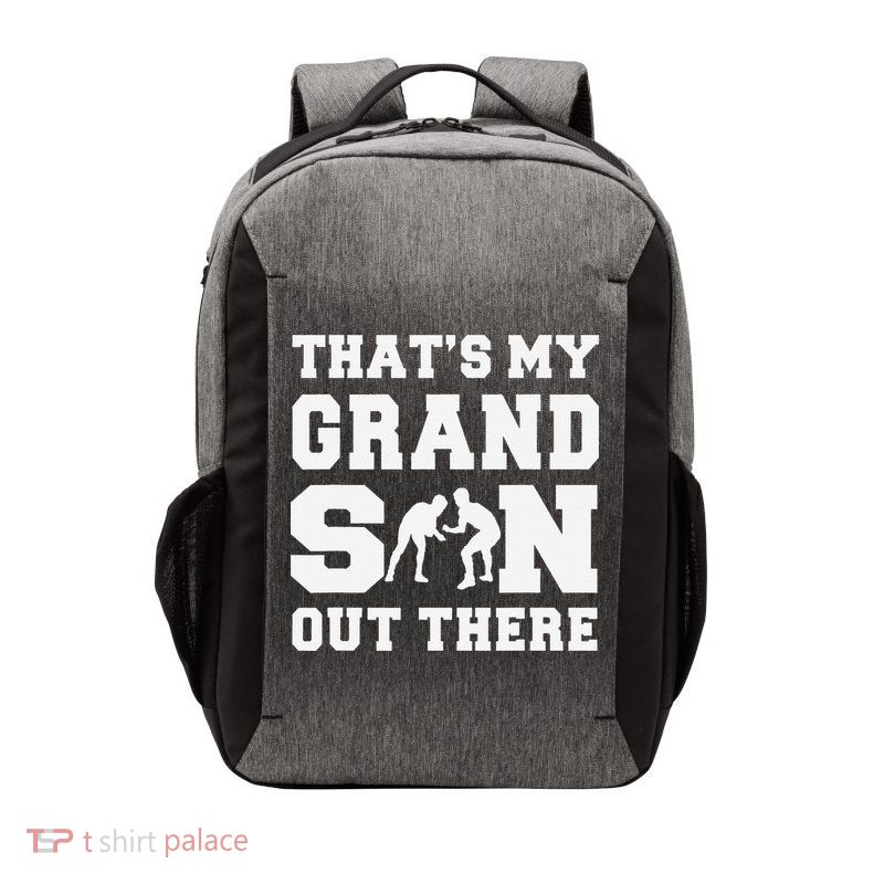 That's My Grandson Out There Wrestling  Vector Backpack