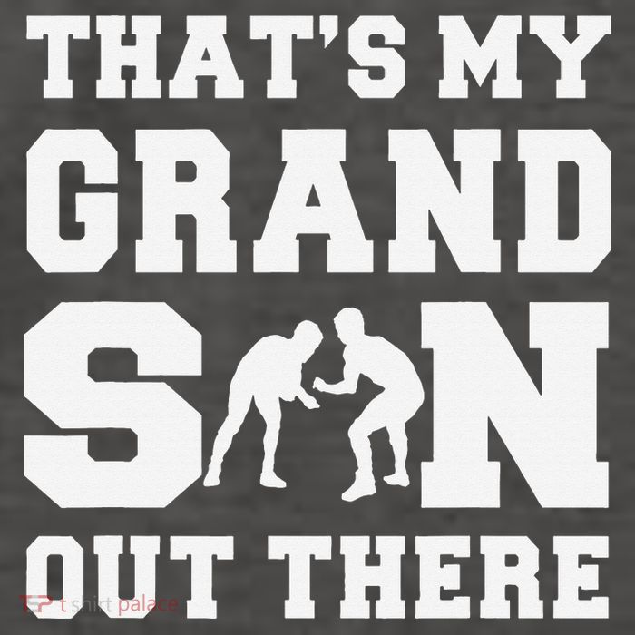 That's My Grandson Out There Wrestling  Vector Backpack