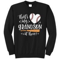 That's My Grandson Out There Baseball Grandma Mother's Day Sweatshirt