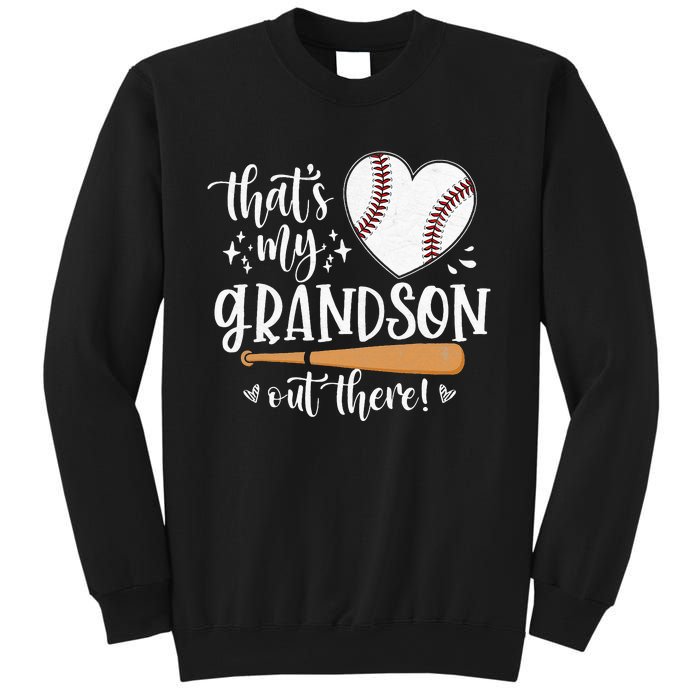 That's My Grandson Out There Baseball Grandma Mother's Day Sweatshirt