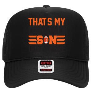 That's My Grand Son Out There Graphic High Crown Mesh Back Trucker Hat