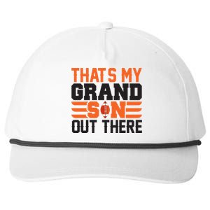 That's My Grand Son Out There Graphic Snapback Five-Panel Rope Hat