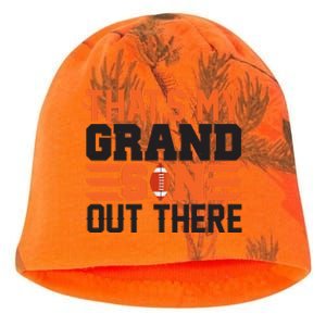 That's My Grand Son Out There Graphic Kati - Camo Knit Beanie