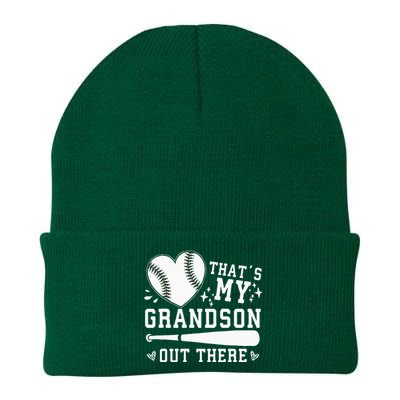 Thats My Grandson Out There Baseball Grandma Knit Cap Winter Beanie