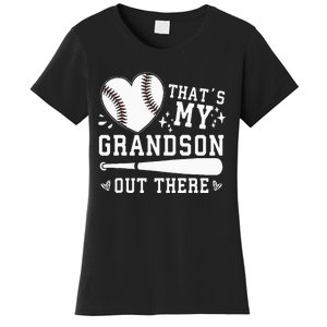 Thats My Grandson Out There Baseball Grandma Women's T-Shirt