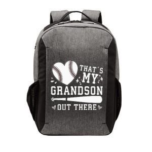 Thats My Grandson Out There Baseball Grandma Vector Backpack