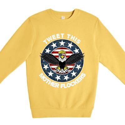 Trump Merica Gift Trump Merica Gift Funny Cute Gift Premium Crewneck Sweatshirt