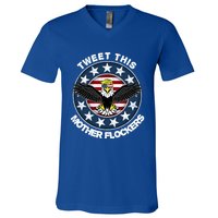 Trump Merica Gift Trump Merica Gift Funny Cute Gift V-Neck T-Shirt