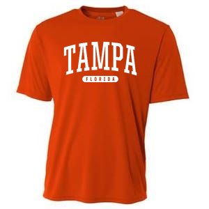 Tampa Meaningful Gift College University Style Fl Usa Cooling Performance Crew T-Shirt