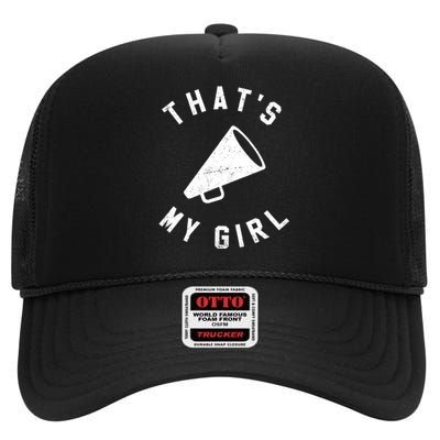 ThatS My Girl Cheerleading High Crown Mesh Back Trucker Hat