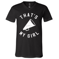 ThatS My Girl Cheerleading V-Neck T-Shirt