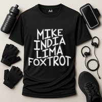 Trendy MILF Gift For Mothers Day Mike India Lima Foxtrot Cooling Performance Crew T-Shirt