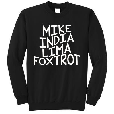 Trendy MILF Gift For Mothers Day Mike India Lima Foxtrot Sweatshirt