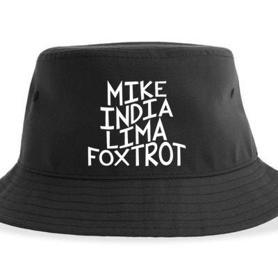 Trendy MILF Gift For Mothers Day Mike India Lima Foxtrot Sustainable Bucket Hat