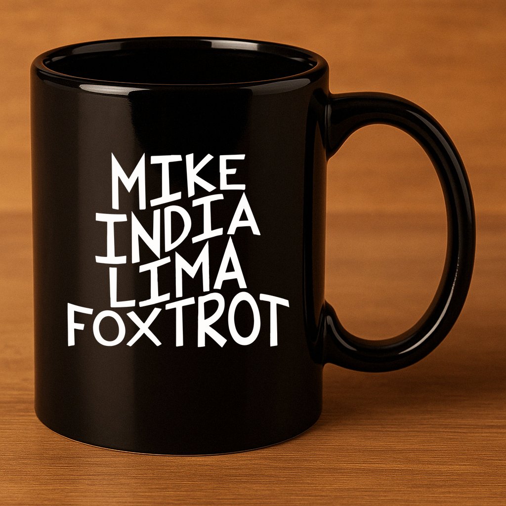 Trendy MILF Gift For Mothers Day Mike India Lima Foxtrot 11oz C Handle Ceramic Mug