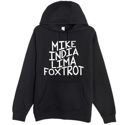 Trendy MILF Gift For Mothers Day Mike India Lima Foxtrot Premium Pullover Hoodie