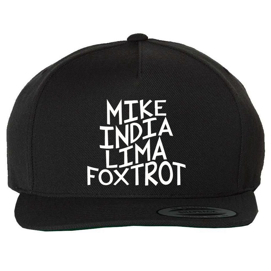 Trendy MILF Gift For Mothers Day Mike India Lima Foxtrot Wool Snapback Cap