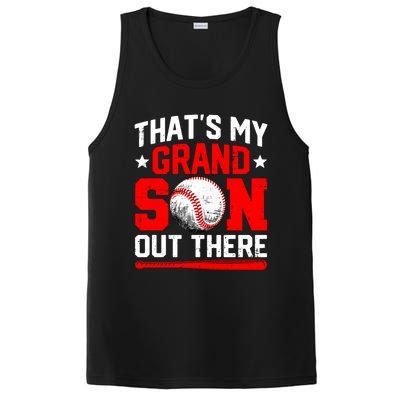 That's My Grandson Out There Grandparent Baseball Mama Papa PosiCharge Competitor Tank