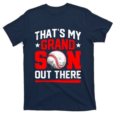 That's My Grandson Out There Grandparent Baseball Mama Papa T-Shirt