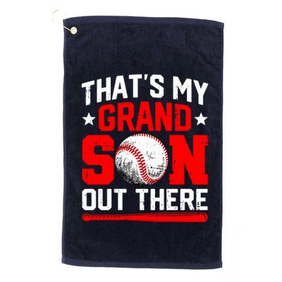 That's My Grandson Out There Grandparent Baseball Mama Papa Golf Towel