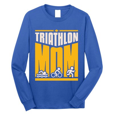 Triathlon Mom Gift Long Sleeve Shirt