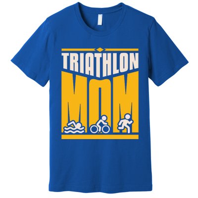 Triathlon Mom Gift Premium T-Shirt