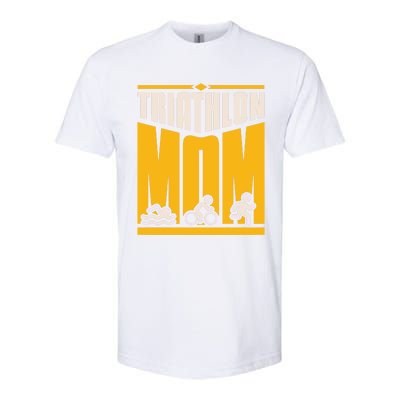 Triathlon Mom Gift Softstyle® CVC T-Shirt