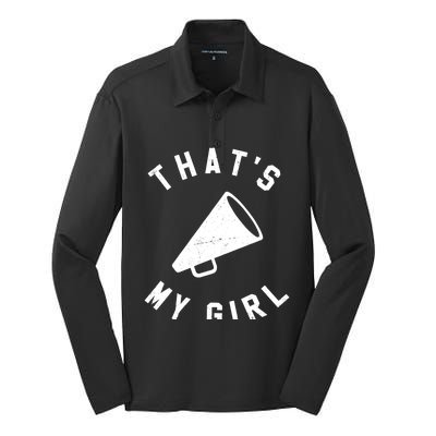 ThatS My Girl Cheerleading Silk Touch Performance Long Sleeve Polo