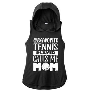 Tennis Mom Gift Tennis Lover Gift Ladies PosiCharge Tri-Blend Wicking Draft Hoodie Tank