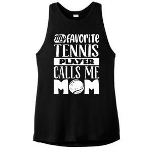 Tennis Mom Gift Tennis Lover Gift Ladies PosiCharge Tri-Blend Wicking Tank