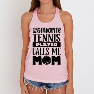 Tennis Mom Gift Tennis Lover Gift Women's Knotted Racerback Tank