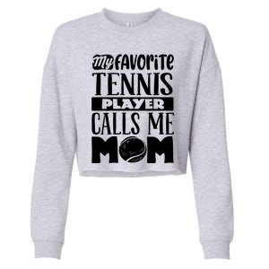 Tennis Mom Gift Tennis Lover Gift Cropped Pullover Crew