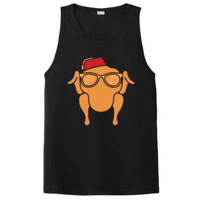 Thanksgiving Meaningful Gift Turkey Head Funny Gift For Friends Cool Gift PosiCharge Competitor Tank