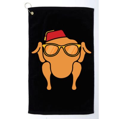 Thanksgiving Meaningful Gift Turkey Head Funny Gift For Friends Cool Gift Platinum Collection Golf Towel