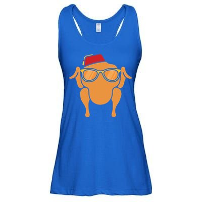 Thanksgiving Meaningful Gift Turkey Head Funny Gift For Friends Cool Gift Ladies Essential Flowy Tank