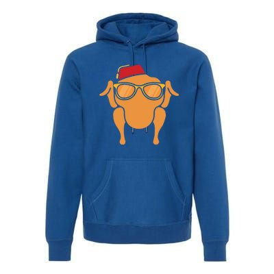 Thanksgiving Meaningful Gift Turkey Head Funny Gift For Friends Cool Gift Premium Hoodie