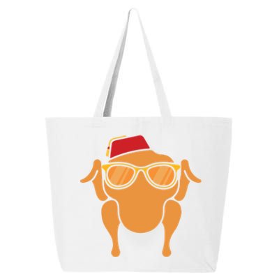 Thanksgiving Meaningful Gift Turkey Head Funny Gift For Friends Cool Gift 25L Jumbo Tote