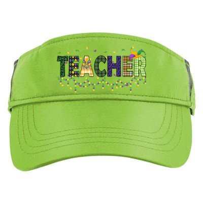 Teacher Mardi Gras Celebration Adult Drive Performance Visor