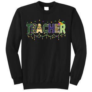 Teacher Mardi Gras Celebration Sweatshirt