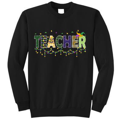 Teacher Mardi Gras Celebration Sweatshirt