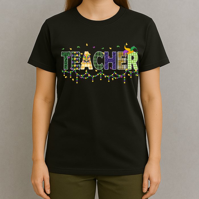 Teacher Mardi Gras Celebration T-Shirt