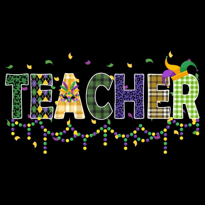 Teacher Mardi Gras Celebration T-Shirt