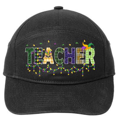 Teacher Mardi Gras Celebration 7-Panel Snapback Hat