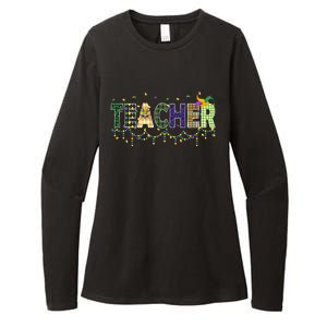 Teacher Mardi Gras Celebration Womens CVC Long Sleeve Shirt