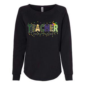 Teacher Mardi Gras Celebration Womens California Wash Sweatshirt