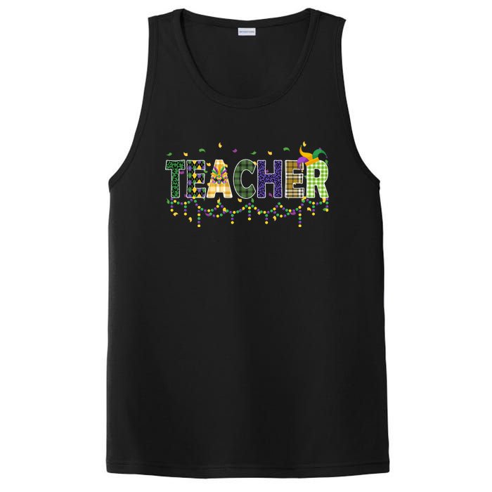 Teacher Mardi Gras Celebration PosiCharge Competitor Tank