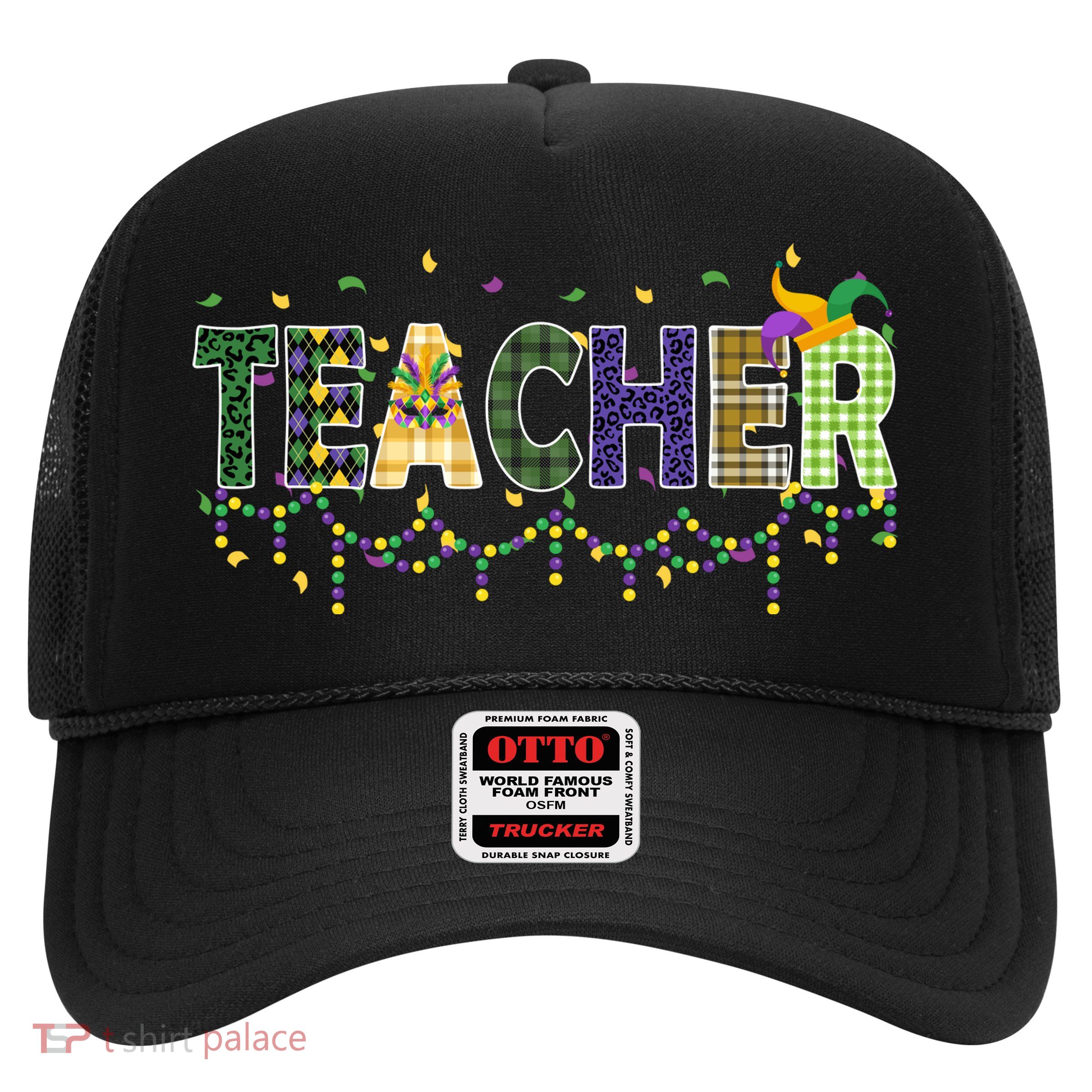 Teacher Mardi Gras Celebration Trucker Hat